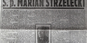 "Ś.p. Marian Strzelecki".