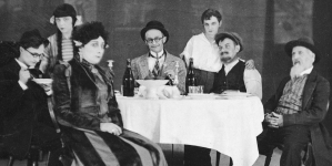 Przedstawienie "Bronx-Expres" Josipa Dymova w Teatrze Miejskim im. Juliusza Słowackiego w Krakowie w 1928 roku.