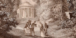 "Widok świątyni Diany w Arkadii"  Jana Zachariasza Freya.