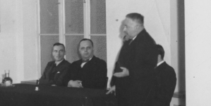 Dr Stanisław Stroński podczas odczytu w Domu Katolickim w 1931 roku.