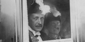 Złożenie listów uwierzytelniających królowi Hiszpanii Alfonsowi XIII przez posła nadzwyczajnego i ministra pełnomocnego Polski w Hiszpanii Władysława Sobańskiego w listopadzie 1924 r.