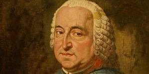 "Portret Teodora Kazimierza Czartoryskiego (1704-1768), biskupa poznańskiego" Antoniego Brygierskiego.