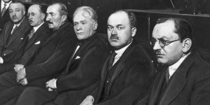 Przyjęcie wydane na cześć oskarżonych w procesie brzeskim w styczniu 1932 r.