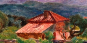 "Różowy dom w okolicy La Ciotat" Józefa Pankiewicza.