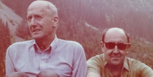 Jan SWtrzelecki ze sowim bratem ciotecznym Maciejem Robakiewiczem na wycieczce w Tatrach w czerwcu 1988 roku
