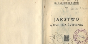 Kazimierz Panek "Jarstwo a hygiena żywienia" (strona tytułowa)