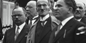 Uroczyste otwarcie Targów Kalwaryjskich w Kalwarii Zebrzydowskiej w lipcu 1932 roku.