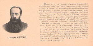 Stanisław Mieczyński - portert i notka biograficzna.