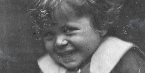 Portret Stanisława Ejsmonda jako małego dziecka.