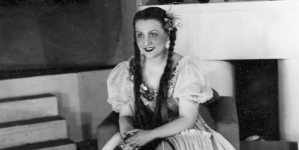 Lucyna Szczepańska w operetce "Skowronek" w Teatrze "8.15" w Warszawie w 1939 r.