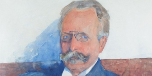 "Portret Leonarda Lepszego" - akwarela Jana Kantego Gumowskiego.