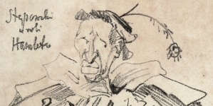 "Stępowski w roli Hamleta" Włodzimierza Sobiesława.