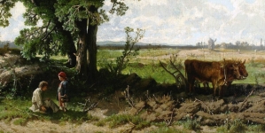 "Odpoczynek oracza" Józefa Szermentowskiego.