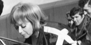 Krystyna Sienkiewicz i Janusz Michalewicz w filmie Andrzeja Konica "Motodrama" z 1971 roku.