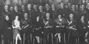 Pożegnanie generała brygady Janusza Głuchowskiego odchodzącego ze stanowiska dowódcy OK X Przemyśl w kasynie garnizonowym w Przemyślu  października 1935 r.