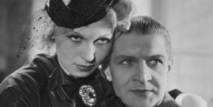 Franciszek Brodniewicz jako mecenas Robert Rostalski i Ina Benita jako Flora, jego partnerka w filmie "Dwie Joasie" z 1935 roku.