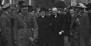 Uroczystość odsłonięcia pomnika Jana Kilińskiego na placu Krasińskich w Warszawie 19.04.1936 r.
