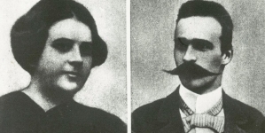 Józef Piłsudski i jego pierwsza żona Maria z Koplewskich.