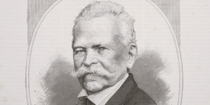 Portret Januarego Suchodolskiego na stronie tytułowej "Tygodnika Illustrowanego".