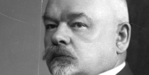 Seweryn Samulski, prezes Rady Interesantów Targów Poznańskich. Fotografia portretowa.