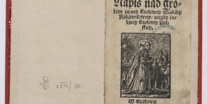 Mikołaj Rej "Napis nad grobem zacney krolowey Barbary Radziwiłowny niegdy będącey krolowy polskiey." (strona tytułowa)