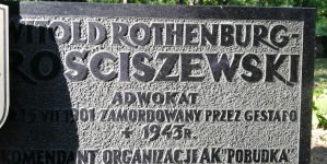 Grób Witolda Rothenburga-Rościszewskiego na cmentarzu Zakładu dla Niewidomych w Laskach pod Warszawą.
