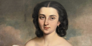 "Portret kobiecy" Ksawerego Jana Kaniewskiego.