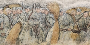 "W drodze do okopu" Leopolda Gottlieba.