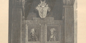 "Pomnik Bacciarellich" - grafika w książce Wiktora Czajewskiego z roku 1899.