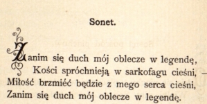 "Sonet" i "Sosna pośród piachów" Wacława Liedera.