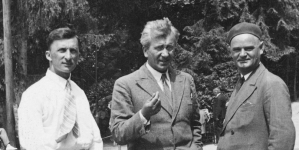 Jan Wiktor i Józef Stępniowski podczas pobytu w Szczawnicy w 1933 roku.