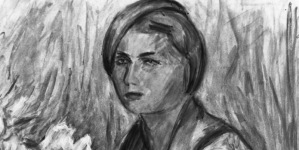 Obraz artysty malarza Romana Orszulskiego "Modelka".