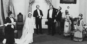 Przedstawienie "Wesele Fonsia" Ryszarda Ruszkowskiego w Teatrze Miejskim w Bydgoszczy w 1939 roku.