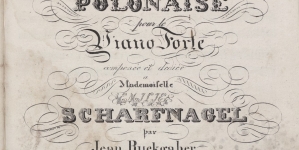 Jan Ruckgaber "Polonaise : pour le piano-forte: op. 19" (strona tytułowa)