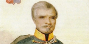 Ludwik Bystrzonowski w mundurze pułkownika węgierskiego z 1849 roku.