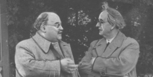 Raul Koczalski i Feliks Nowowiejski podczas pobytu w Ciechocinku w 1937 roku.