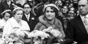 Ślub hrabiego Benedykta Tyszkiewicza z księżniczką Eleonorą Radziwiłł 21.04.1938 r.