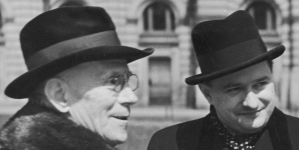 Ludwik Solski i Romuald Gantkowski w Krakowie w 1938 roku.