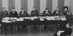 Walne zebranie członków Oficerskiego Yacht Klub Rzeczypospolitej w Warszawie 18.12.1936 r.