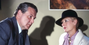 Leonard Pietraszak i Wanda Koczeska w filmie Ryszarda Rydzewskiego "Menedżer" z 1985 roku.