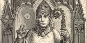"Jan Bodzanta, Bodzęta h. Poraj (1290-1366) - biskup krakowski (wg pieczęci)."
