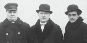 Mieczysław Frenkiel, Jozef Węgrzyn i Mieczysław Rudkowski.