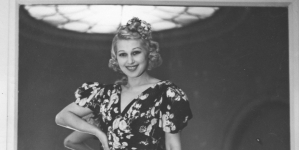 Ina Benita na letnim balu mody w Hotelu Europejskim w Warszawie. 28.06.1939 roku.