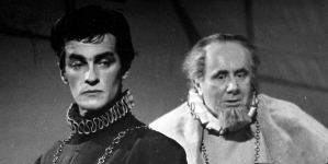 Przedstawienie "Hamlet" w Teatrze Powszechnym w Warszawie w styczniu 1959 r.