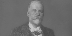 Portret ministra skarbu Leona Bilińskiego.