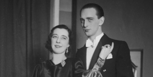 Elżbieta Dziewońska i Artur Młodnicki w jednej ze scen przedstawienia "Poranek sylwestrowy" w Teatrze Polskim w Poznaniu.