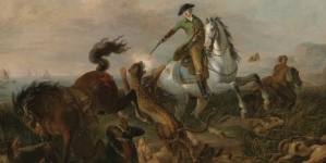 "Książę de Nassau polujący na jaguara" Jeana-Baptiste`a Le Paona.