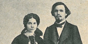 Tadeusz Korzon z żoną, w młodym wieku.