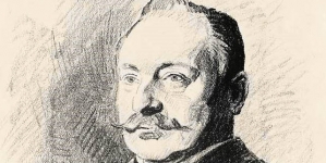 "Portret Stanisława Głąbińskiego" wykonany przez Stanisława Lentza.