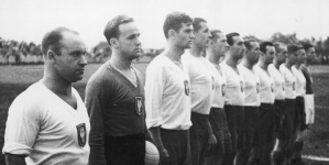 Mecz piłki nożnej Jugosławia - Polska na stadionie BSK w Belgradzie 6.09.1936 r.